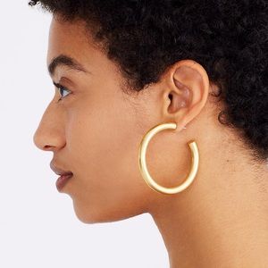 ASOS Oversized Chunky Gold Hoops NIB